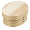 Morikuru Cedar Bento with 150 X 120 X SG Wonder Zone Box, Magewappa, Round, Dividers, Approx. 65mm, TK08-37 (Small, 15cm)