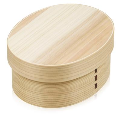 Morikuru Cedar Bento with 150 X 120 X 65 Box, Round, Divider, Approx. Mm, TK08-37 (Small 15cm)