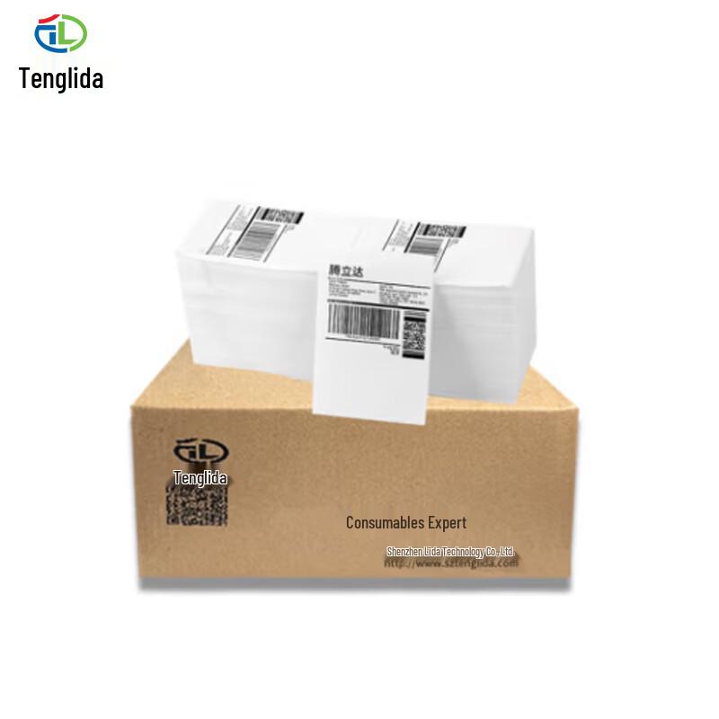 Tenglida Blank Stacked Thermal Labels 100x100mm