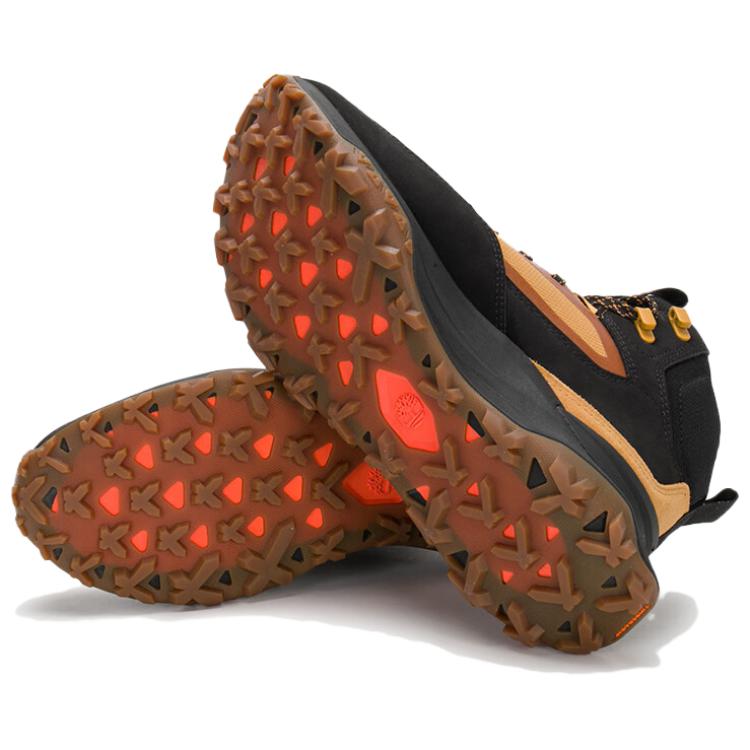 Timberland Comfortable Versatile Durable High-Top Hiking Shoes Men Hiking Shoes Yellow Black TB0A6DB3-EZ0