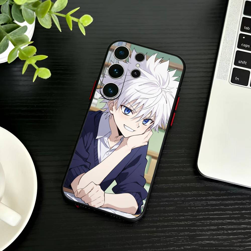 F-Killua Zoldyck H-Hunter X Hunter Phone Case For Samsung S26,S25,S24,S23,S22,S21,S20,S30,Ultra,Plus,Fe,Note,5G Black Cover
