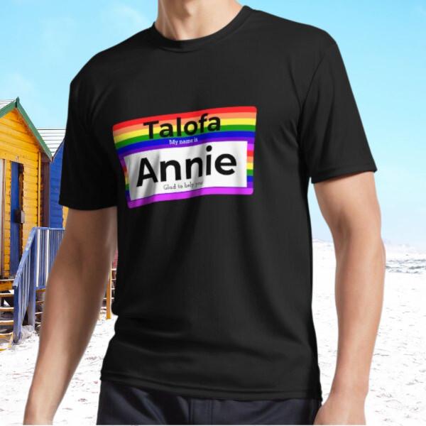 

New Talofa, I m Annie Samoan Greeting Active T-Shirt Funny Size S - 5XL L