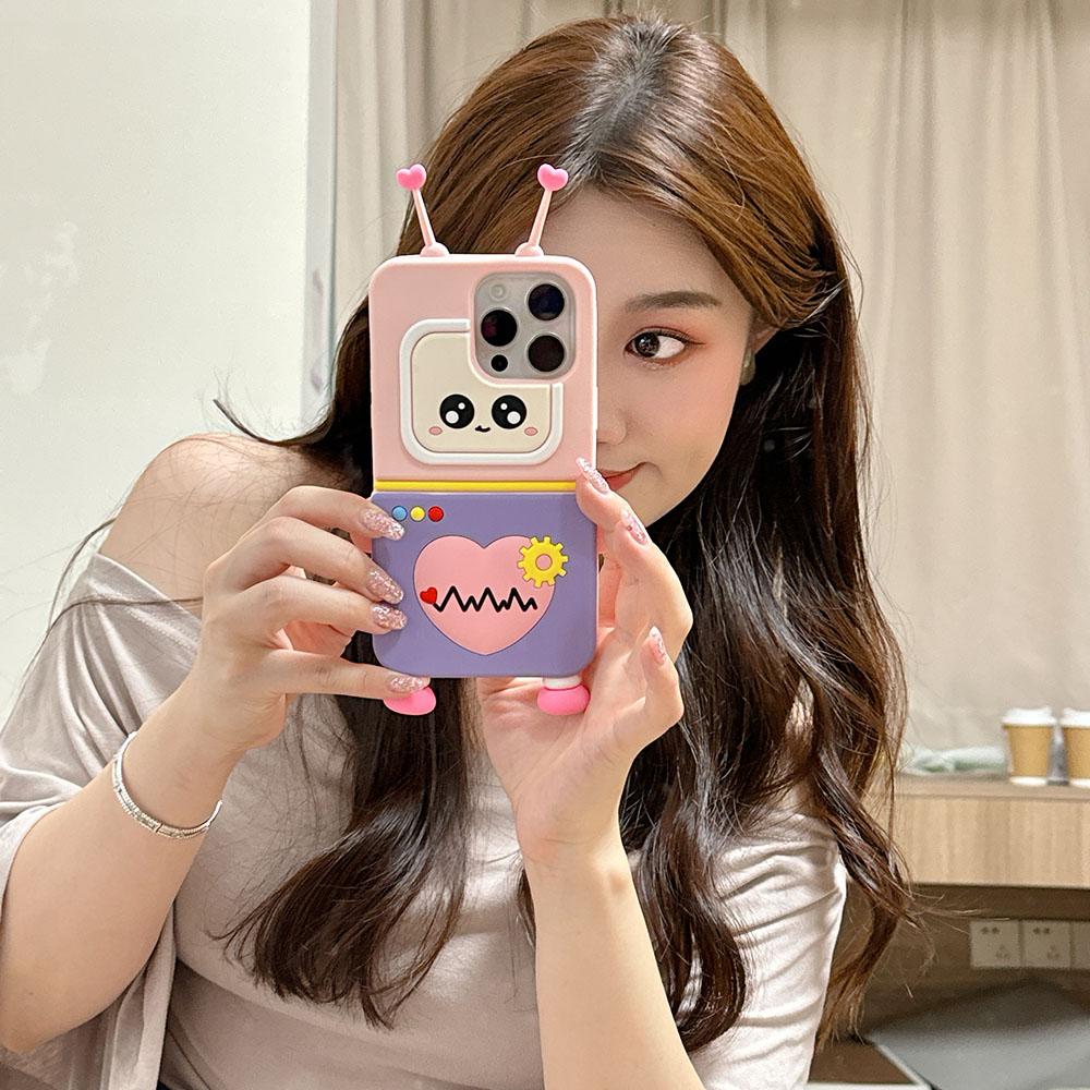 Kawaii 3D Rajzfilm Szilikon Telefontok Xiaomi 13 14 15 Redmi K60 K70 K80 Prohoz Aranyos Ütésálló Puha Szilikon Tok Huawei Nova13 Nova12 Honorhoz Ajándék