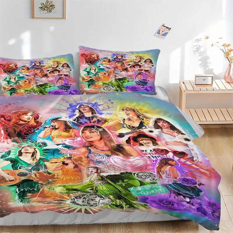 

3 шт. Комплект постельного белья Тейлор Свифт: Идеально подойдет для спальни или гостевой комнаты.. Мягкий и удобный, без стержня yy251009166 135x200cm