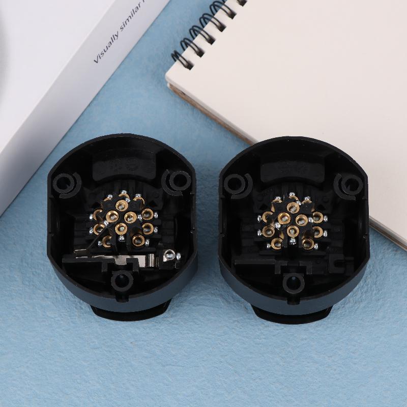 13Pin 12V Euro Round Trailer Caravans Socket Electrical Connector Adapter Towing Socket Plug Car Accessories