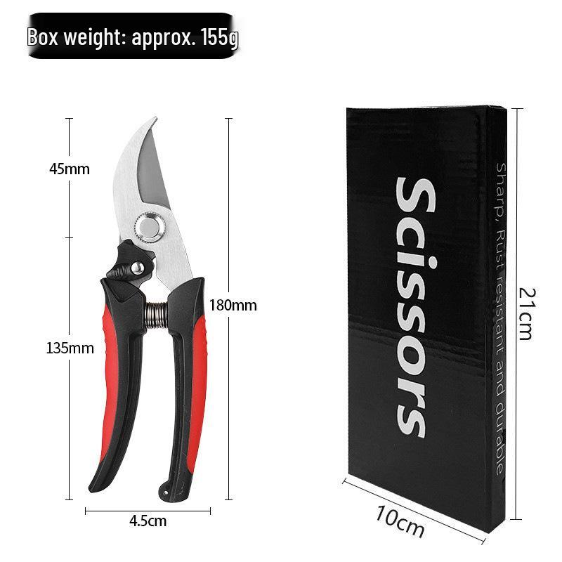 Multi-functional Stainless Steel Pruning Shears for Gardening, Bonsai, Fruit Trees, Grapes, and Peppers.
