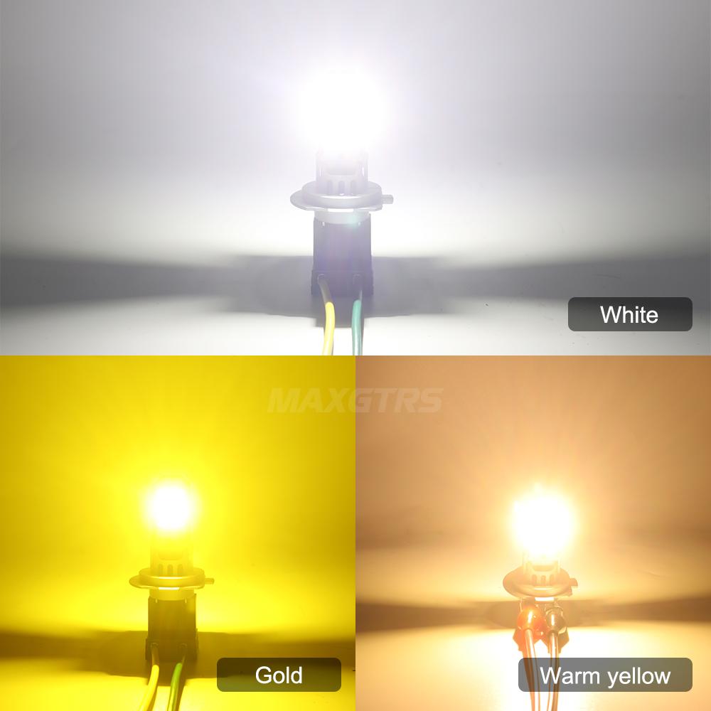 MAXGTRS 2X H7 LED with Fan 20000LM Super Bright Headlight Bulb with Fan Turbo Mini Design Automotive Headlamp 12V 110W