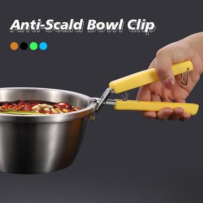 Pinzas de agarre de placa caliente de acero inoxidable, pinzas de soporte para mover platos calientes, tazones, sartén para Pizza, freidora de aire, accesorios de olla instantánea
