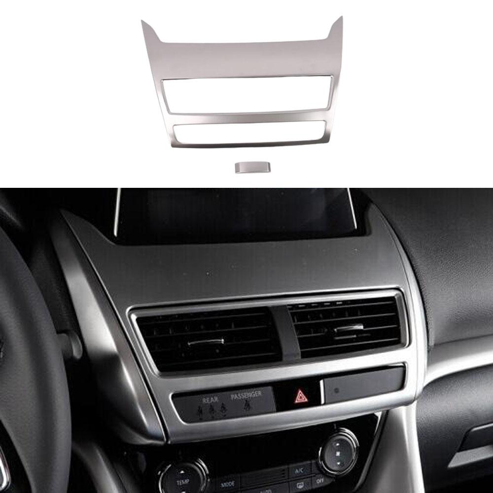 Stainless Steel Rearview Mirror Adjust Switch Cover Trim  Gear Box Panel Frame For Mitsubishi Eclipse Cross 2017 2018 -