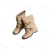 Fashion Women Suede Casual Boots 2025 Autumn Fashion Ankle Boots New Short Slip On Buckle Retro Versatile Soft Bottom Boot Botas Mujer