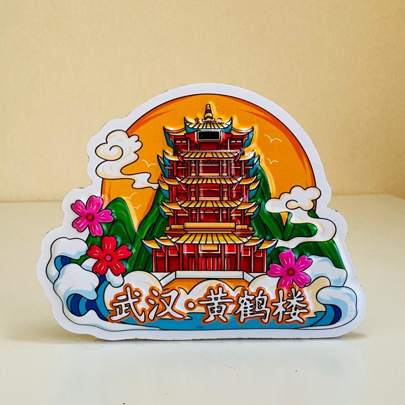 Popular Chinese city Locker Magnet 3d cartoon Refrigerator Magnet Resin Fridge Magnet for Kitchen Decoration