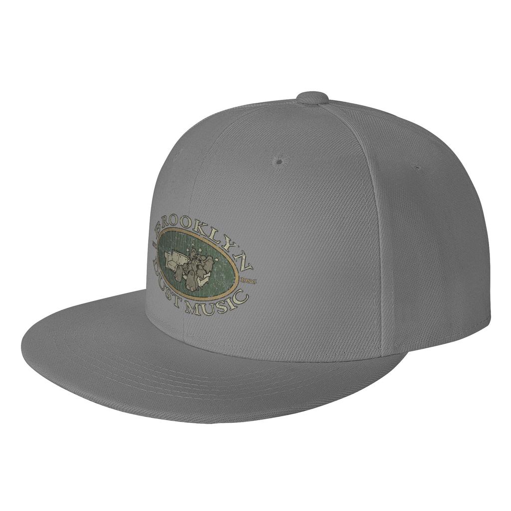 Fashion Brooklyn Dust Music Flat Brim Sun Hat Structured Fit Caps Women