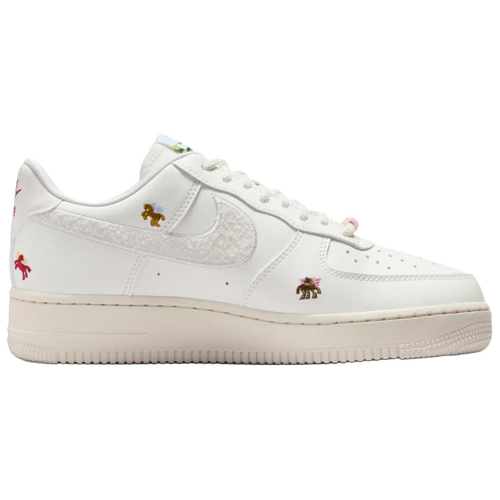 Nike Air Force 1 Low Year of The Horse Women Sneakers Cream Sail Phantom-Phantom-Team-Crimson-Hydrogen-Blue-Peony IQ1143-100
