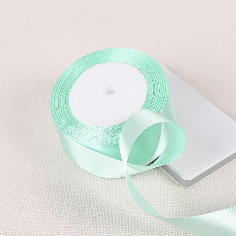 25Yards/Roll 6mm-50mm Ribbons DIY Bow Crafts Polyester Satin Ribbons Christmas Home Decor Accessories Tape Wedding Gift Wrapping