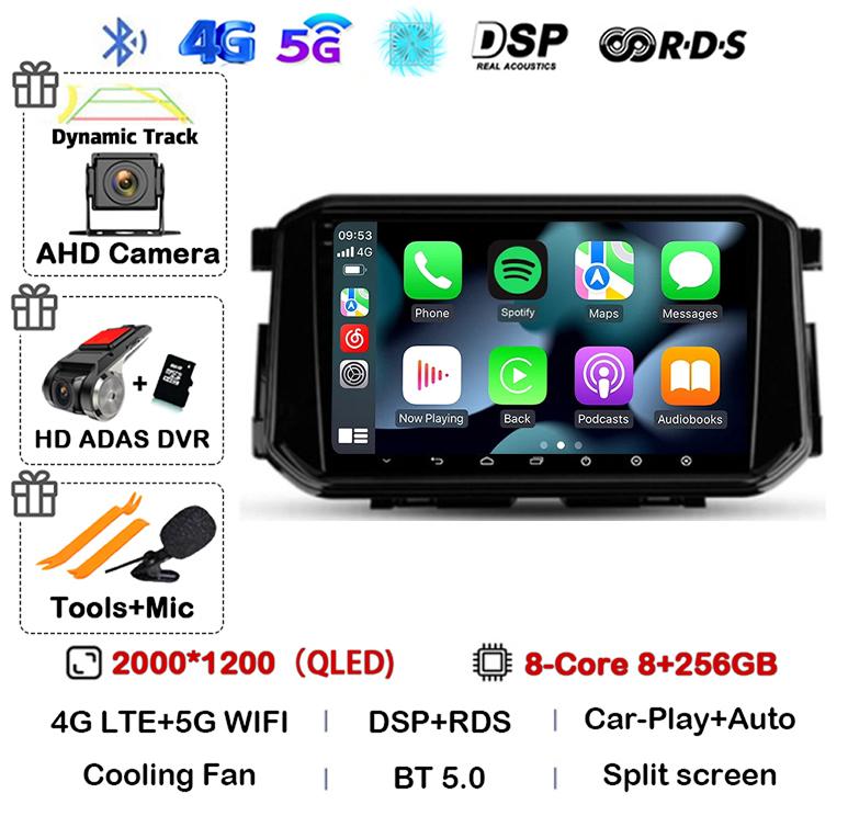 Android 14 Carplay Auto 4G+WIFI For Nissan Terra Xterra 2018 2019 2020-2022 Car Radio Multimedia Video Player GPS 360 Camera DSP