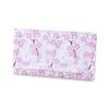 Noren Étui Kaishi Petit Cerisier Furoshiki (Imprimé à la main - Blanc) Porte-coton W17.5×H10cm