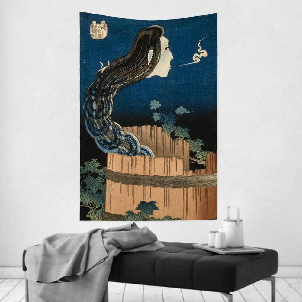 Katsushika Hokusai Tapestry Room Decor Wall Cloth Party Hanging Background Room Decor Baby Room