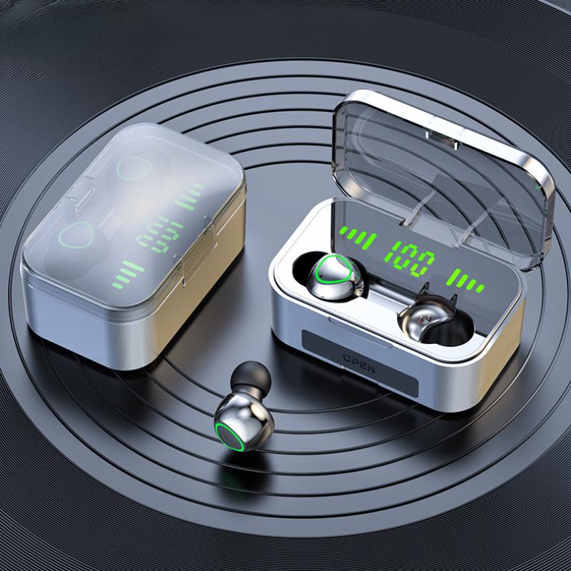 Drahtloses Bluetooth-Headset TWS Großer Bildschirm Intelligente Nummer zeigte Ohr-Ohr-Atmungslicht-Sport-Headset