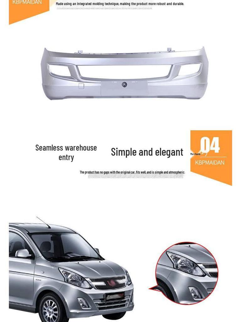 Front and Rear Bumpers for Wuling Rongguang Small, New Card, and Rongguang Truck Models