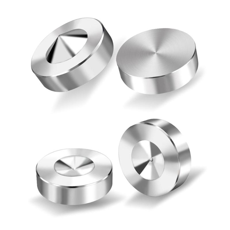 Steel Speaker Spikes Cones Foot Isolation Pad Audios Equipment Shock Absorbers Feet for Improved Acoustics Claritys