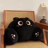 Ergonomic Chair Seat Backrest Cushion Thickened Throw Pillow Cat Shape Waist Pillow  Sofa