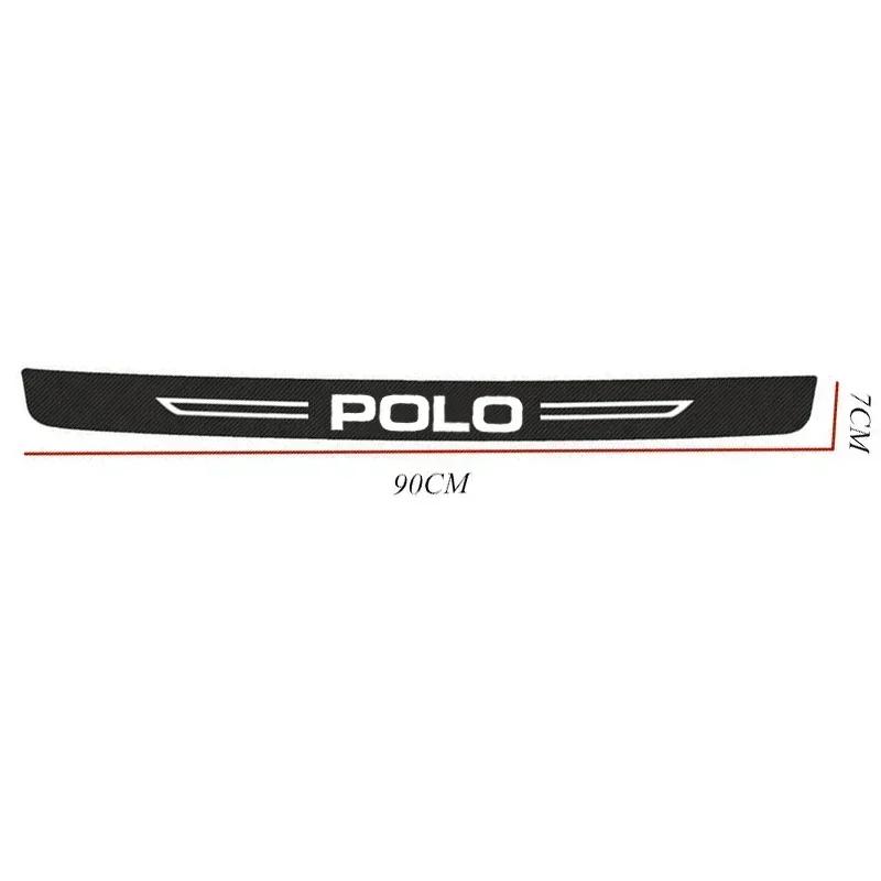 

2026 Hot Sticker Car Door Sill Protector Plate Rear Trunk Bumper Guard Threshold Sticker for Volkswagen VW POLO Logo 2024 2023 6