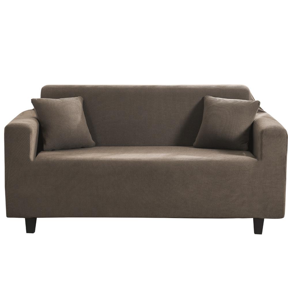 Gold Velvet Solid Color Elastic Sofa Cover All-inclusive Sofa Cover Universal In All Seasons