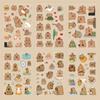 6 Pcs/Bag Cute Capybara Hand Ledger Stickers Creative Aesthetic Scrapbooking DIY Material Waterproof Cartoon Animal