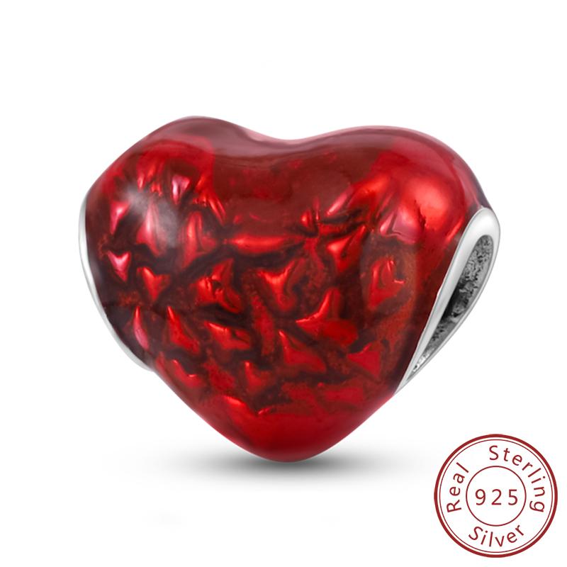 

Новые Медные Шармы Бусины Красная Серия Подвеска Подходит Оригинальному Браслету DIY Шарм Для Женщин Ювелирные Изделия Мода Подарок