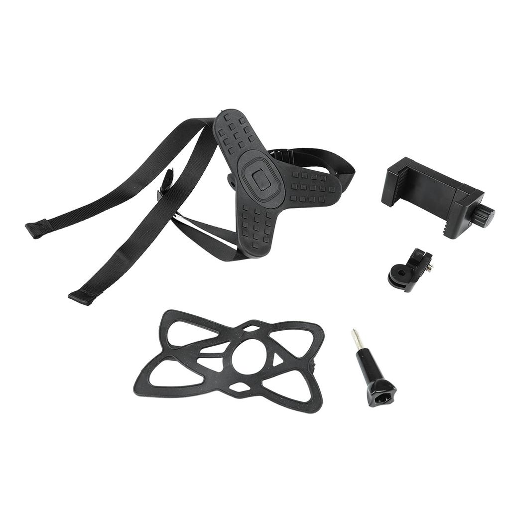 Helmet Chin Mount Lightweight Soft Silicone Helmet Strap Holder Accessories for Sports Cameras Mobile Phones