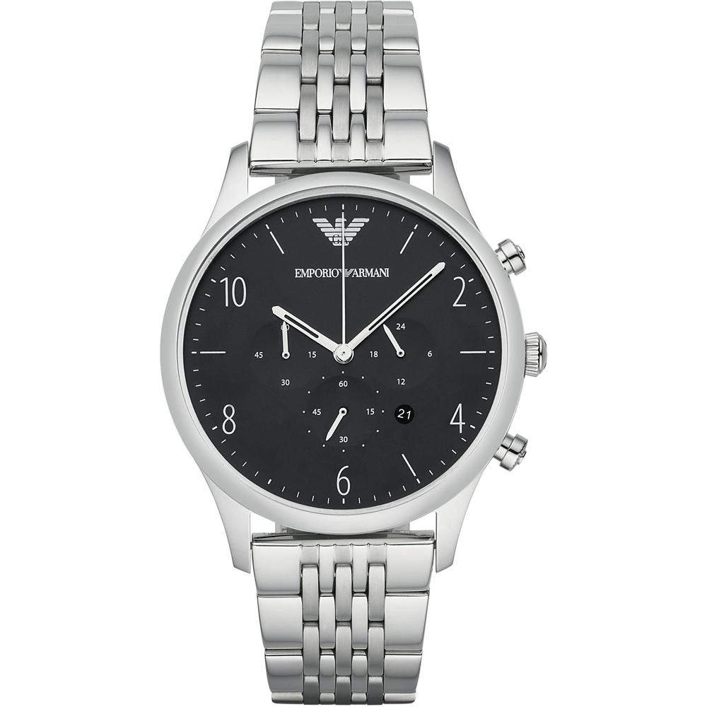 

Emporio Armani Beta Large Black Metal Men s Quartz Chronograph AR1863 чёрный