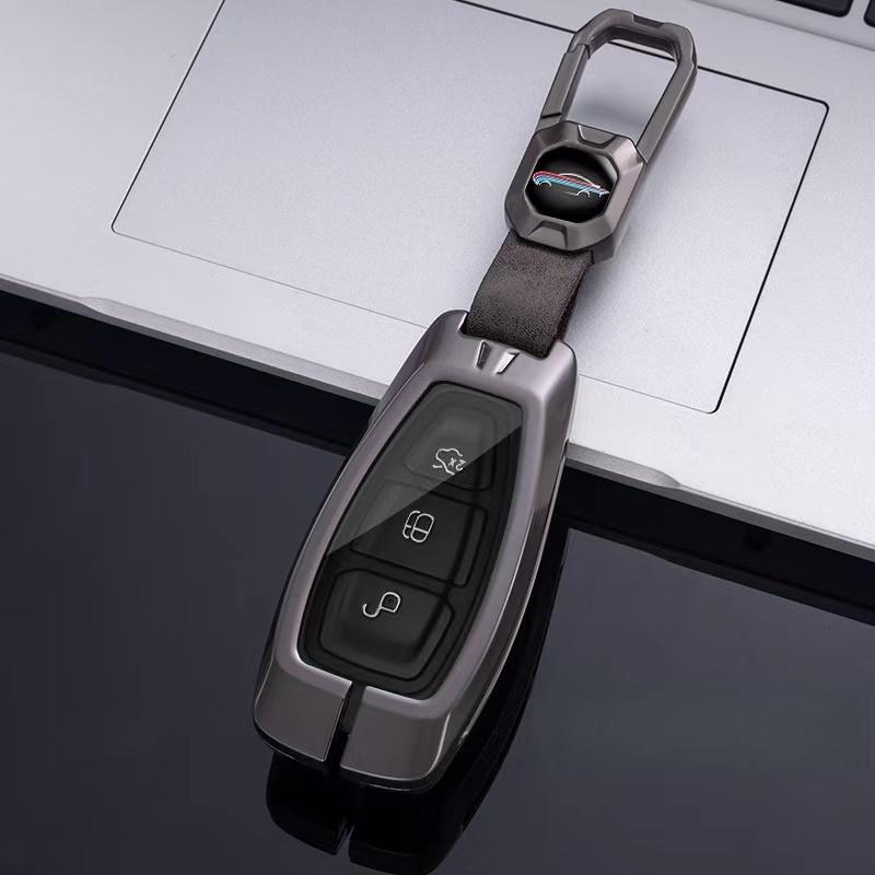 

Модный чехол для ключа-брелока для автомобиля Ford Focus 3 4 ST Mondeo MK3 MK4 Fiesta Fusion Kuga Ecosport Защитные аксессуары серый