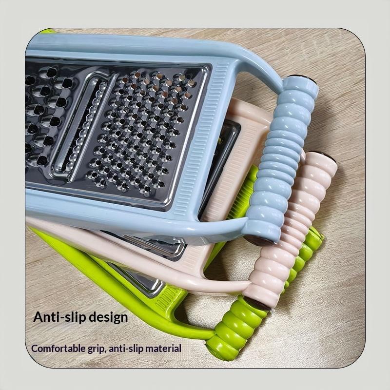 Food Grade Stainless Steel Grater Sharp Blades Non Slip Handle Shredder for Cheese Vegetables Kitchen Use