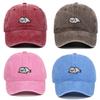 Sea Lion Pattern Vintage Wash Baseball Cap With Breathable Cotton For Travel