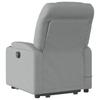 Vidaxl Lift and Massage Armchair, Reclining, Light Gray, Fabric