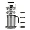 Bacon Grease Container with Filter And Lid 1.4/1.7/2.0L Carbon Steel Lard Jar for Cooking And Storage Easy-Grip Handle Rust Resistant Pot for Frying