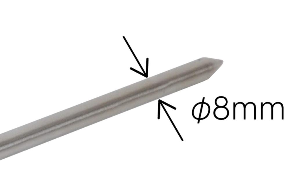 Shinwa Sokutei Thermometer V-4 Round T-shaped White Scale 73012