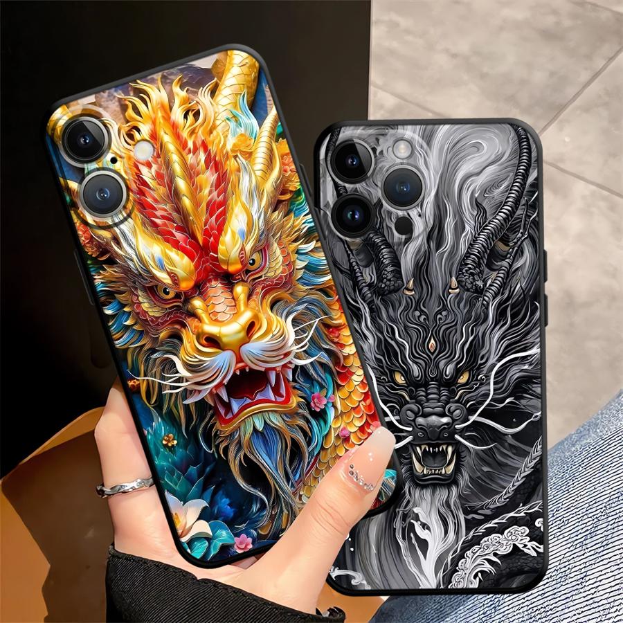 Funda Phone Cover Case for Apple iPhone 17 Pro Max 12 11 16 13 15 Pro 7 8 XR XS MAX Air 14 Cool Dragon