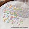 6/12 Grids 3D Camellia Rose Flower Nail Art Charms Mixed Floral Butterfly Pearl Nails Decor For Diy Crafts Manicure Accessory