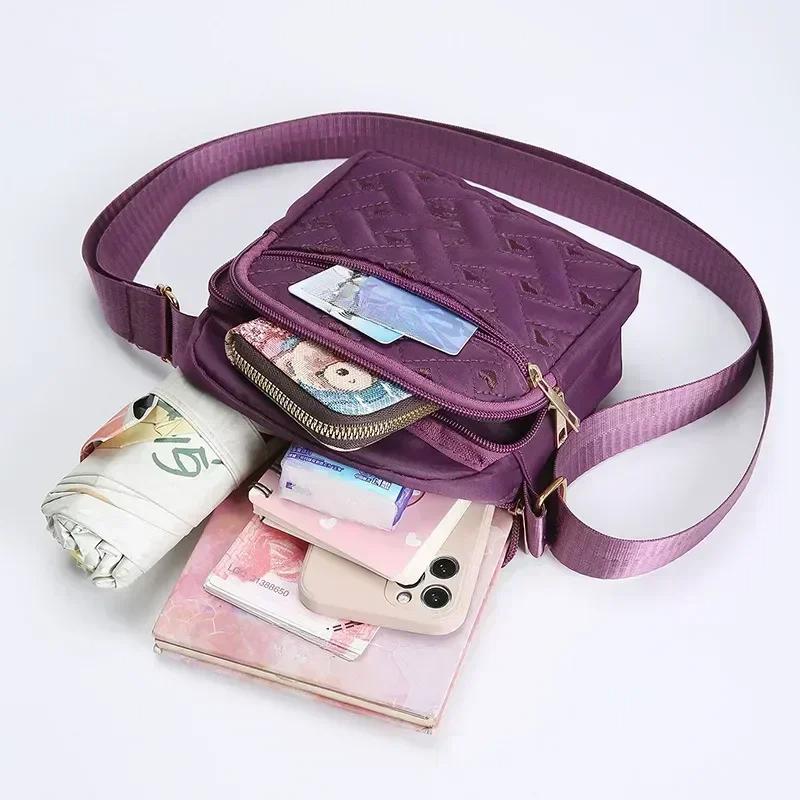 Nuova Borsa Tote Casual con Zip in Tela a Tracolla Borsa Shopping Carina per Signore Donne Borse a Spalla in Velluto a Coste Borse a Mano in Tessuto a Righe