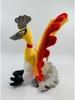 25CM Ho-Oh Red Orange Mythical Phoenix Plush Doll with Standable Wings