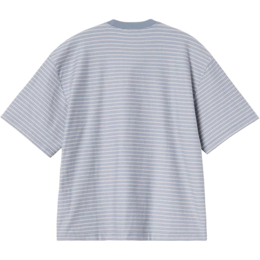 Carhartt WIP Loose Fit Striped Pattern Crew Neck T-Shirt Men Tops I036854-3SG-XX
