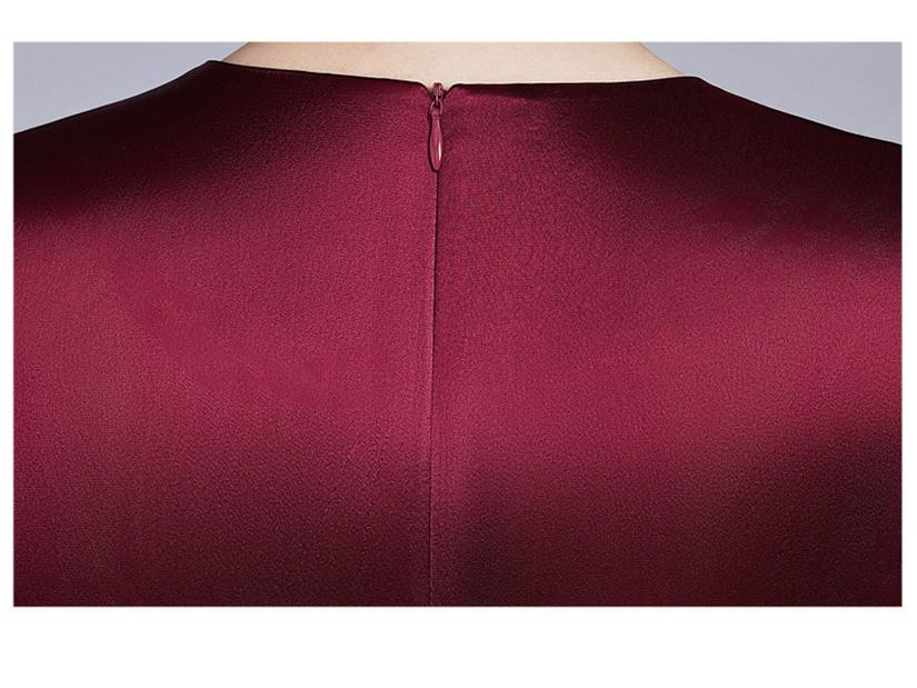 Elegant Autumn 2025 Acetate Dress for Mother-in-Law's Wedding Banquet - Stylish Large Hem Evening Gown