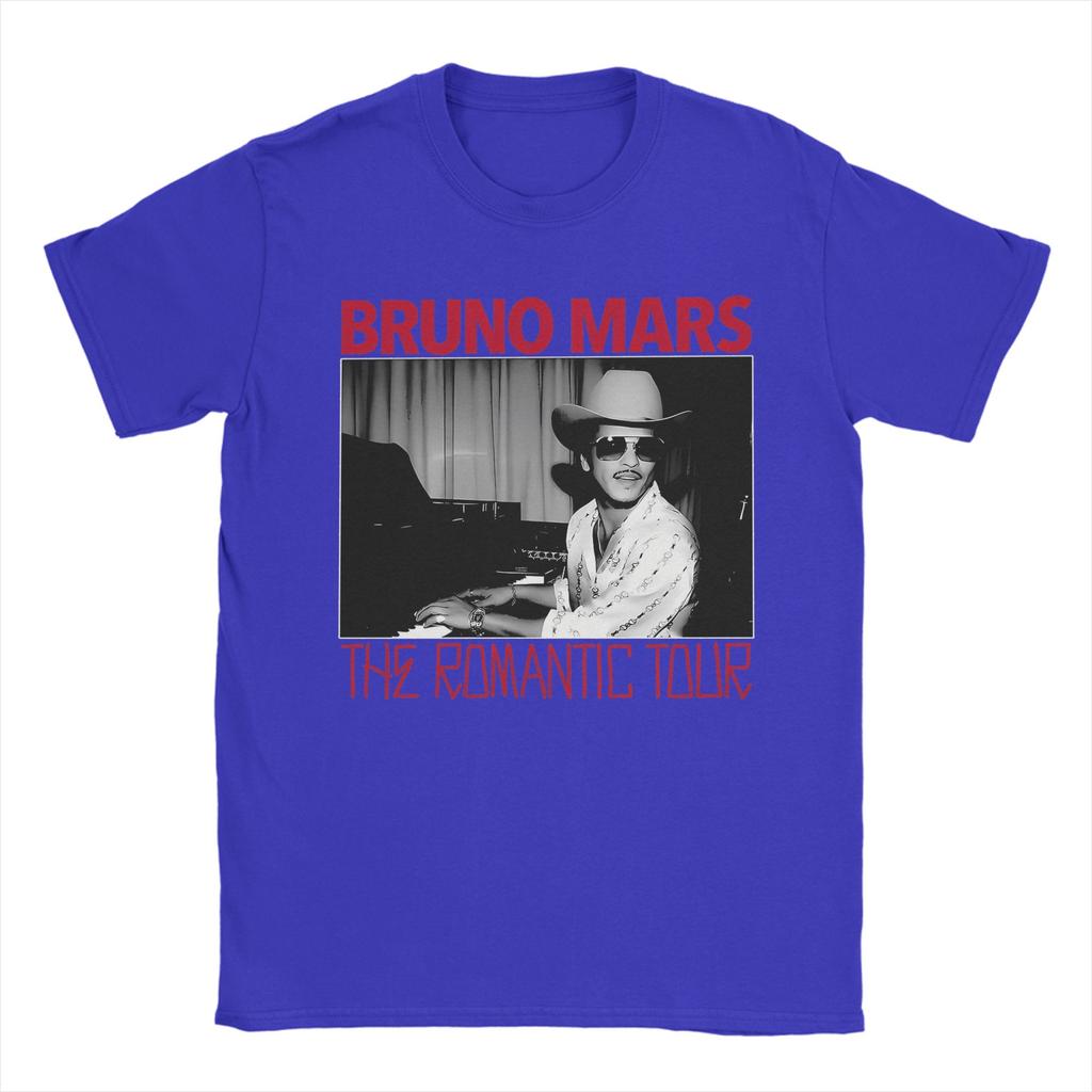The Romantic Tour Bruno Mars 2026 T Shirt for Unisex Pure Cotton Novelty TShirt Round Collar Tees Short Sleeve Clothes Adult
