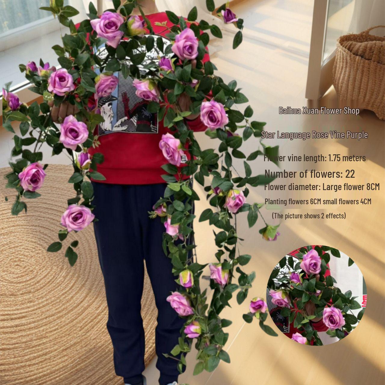 

Имитация Розы Вьющаяся Лоза Украшение Двери – Идеально для Фонов Регистрации и Ландшафтного Дизайна Торгового Центра