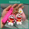 Adorable Cartoon Doraemon Keychain Cute Silicone Dangling Key Ring Accessories