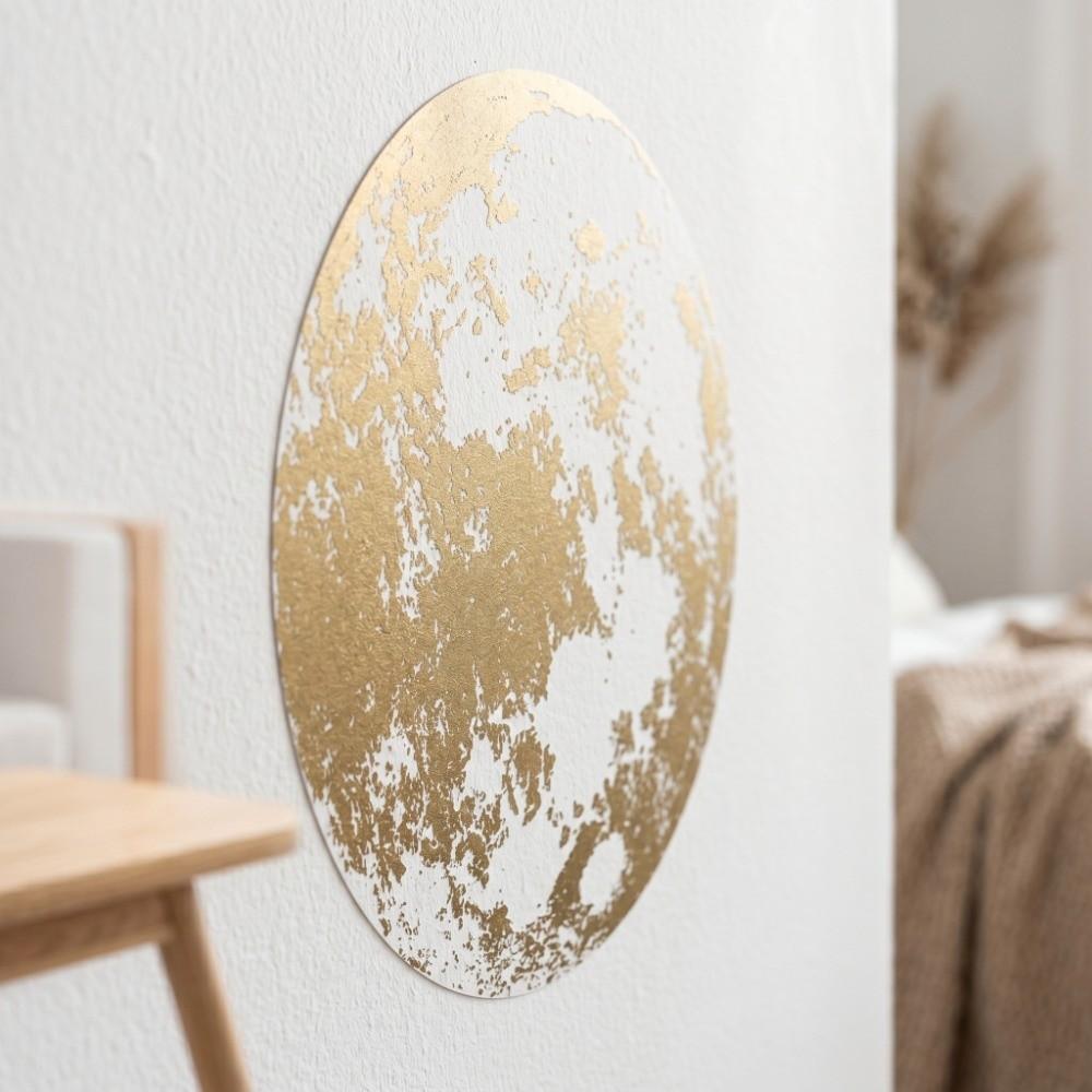 PVC Moon Phase Wall Sticker 23.62*15.75 in Golden PVC wall art decal Stickers Mural Moon Phases self adhesive wall sticker