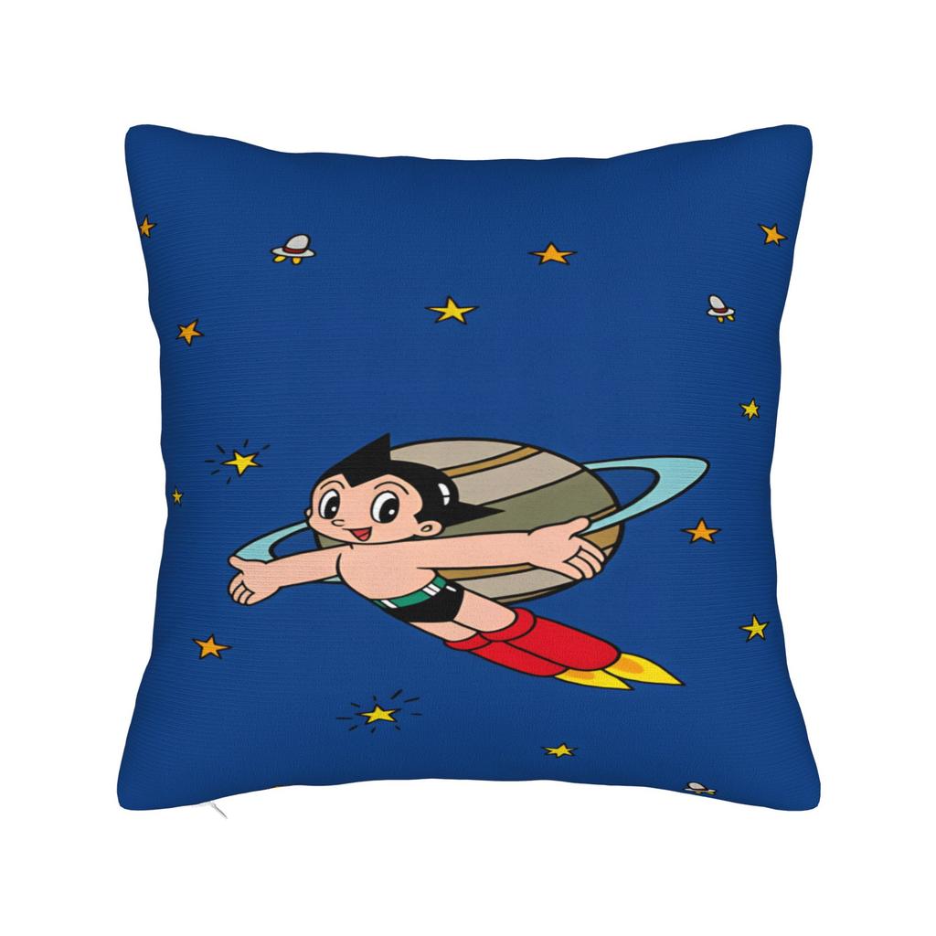Astro Cartoon Boy Pillow Case  Comfy Pillow Cover For Living Room Sofa Novelty Pillowcases