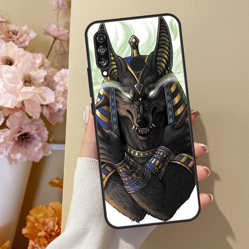Egypt God Horus And Anubis For Honor 50 8X 9X 10i Case For Huawei P50 Pro P20 P40 P30 Lite P Smart 2021 Nova 5T Cover