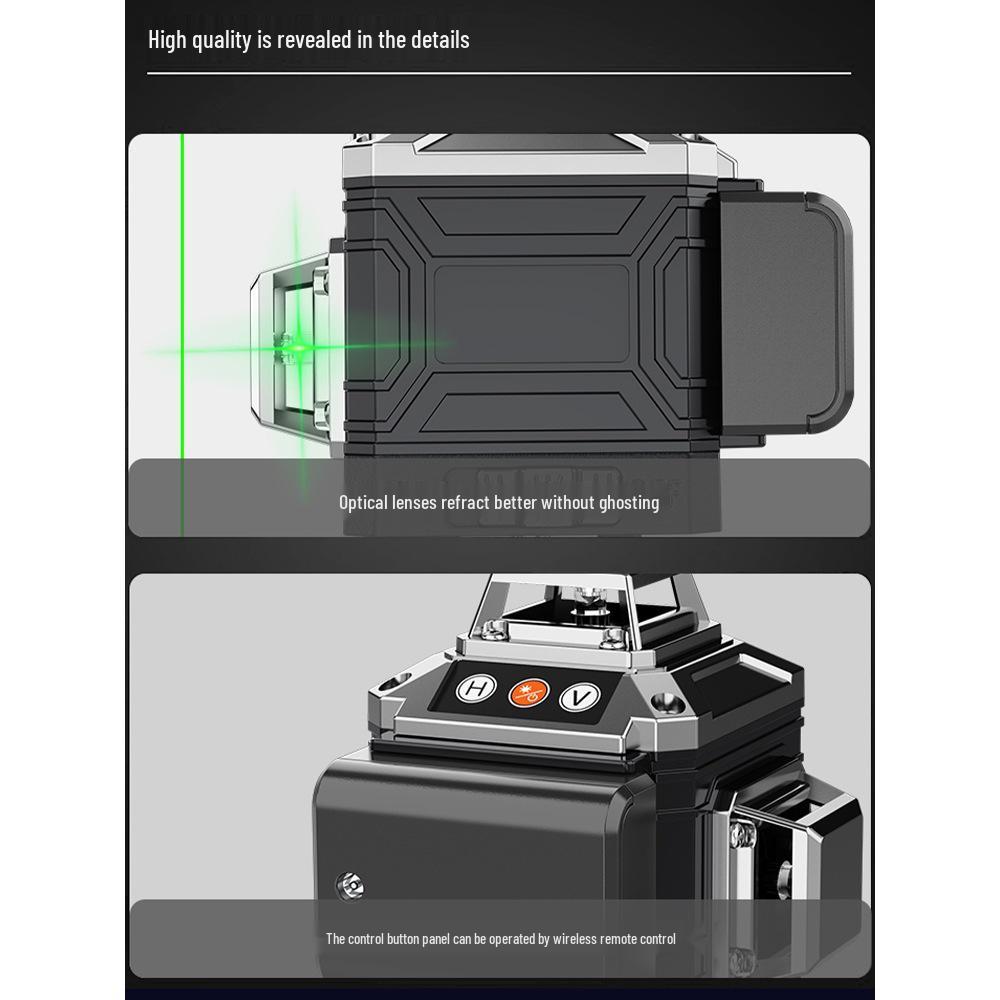 High-Precision 16-Line Green Laser Level for Walls and Floors
